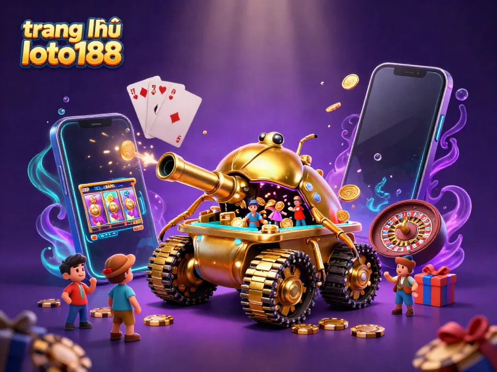 Engage with the vibrant world of trang chủ loto188, showcasing a dynamic casino scene bursting with excitement.