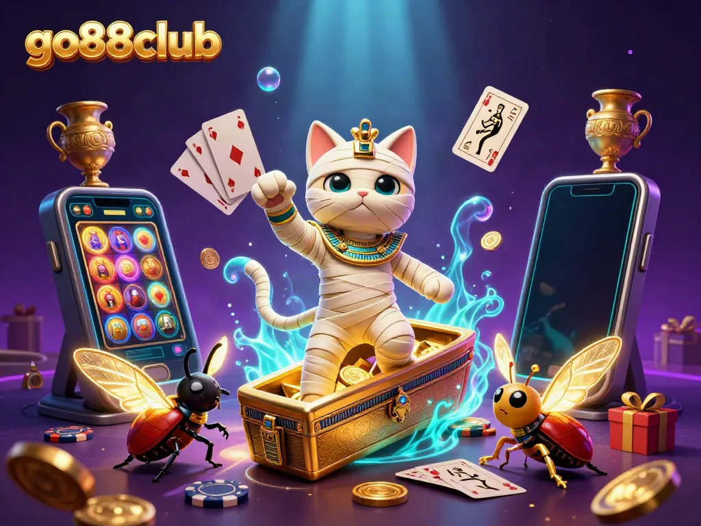 Play thrilling casino games at go88club with vibrant characters bursting with action and excitement.