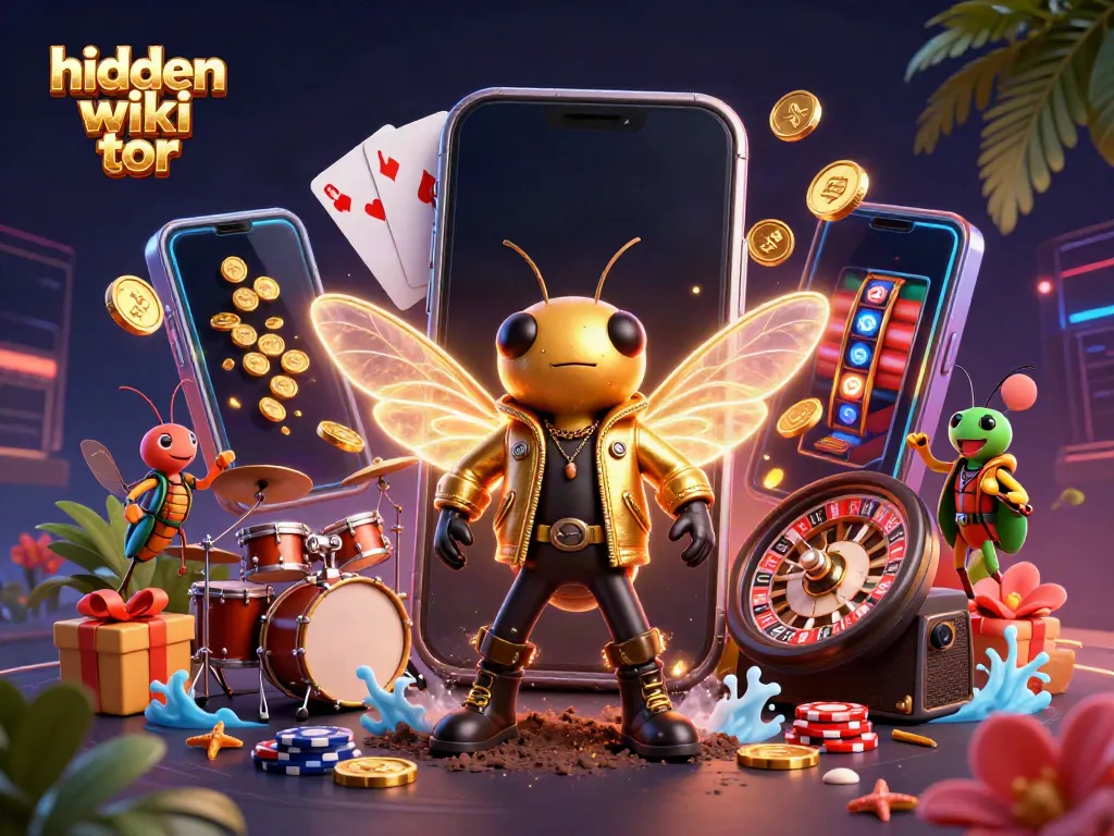 Experience the excitement of hidden wiki tor with vibrant casino characters and slot games.