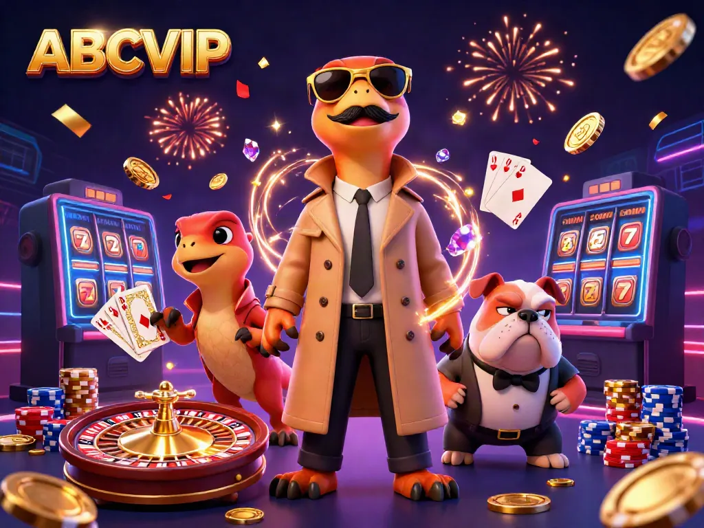 Experience the vibrant action of ABCVIP casino with raptors in disguise amidst a golden celebration.